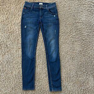 HUDSON Collin Flap Pocket Skinny Jeans in Women's Size 28 Slightly Distressed